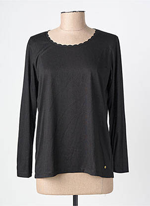 T-shirt manches longues manches longues noir C'EST BEAU LA VIE femme