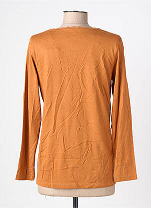 T-shirt manches longues manches longues orange C'EST BEAU LA VIE femme