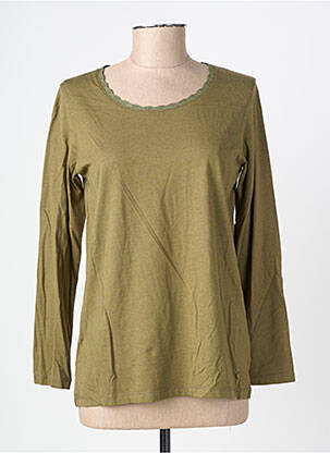 T-shirt manches longues manches longues vert C'EST BEAU LA VIE femme