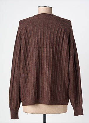 Gilet manches longues stretch marron C'EST BEAU LA VIE femme