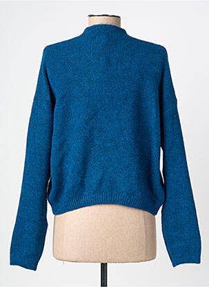 Gilet manches longues resserrée sur le bas bleu JULIE GUERLANDE femme