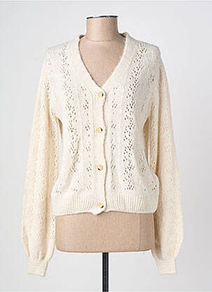 Gilet manches longues stretch beige JULIE GUERLANDE femme