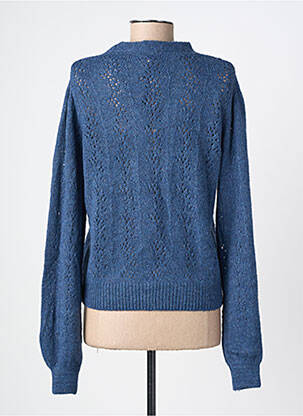 Gilet manches longues resserrée sur le bas bleu JULIE GUERLANDE femme