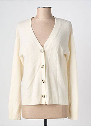 Gilet manches longues stretch beige JULIE GUERLANDE femme