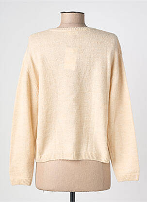 Gilet manches longues col rond beige C'EST BEAU LA VIE femme