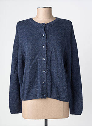 Gilet manches longues stretch bleu C'EST BEAU LA VIE femme
