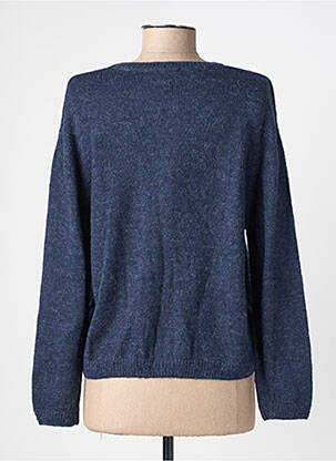 Gilet manches longues stretch bleu C'EST BEAU LA VIE femme