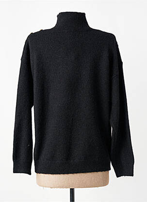 Pull stretch manches longues noir C'EST BEAU LA VIE femme
