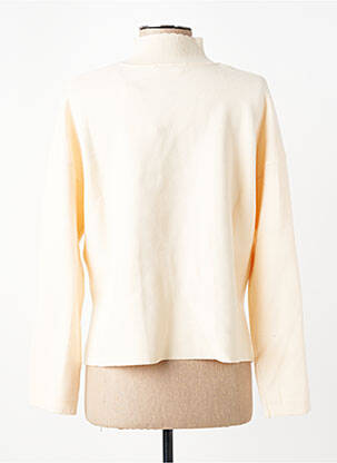 Pull coupe droite manches longues beige C'EST BEAU LA VIE femme