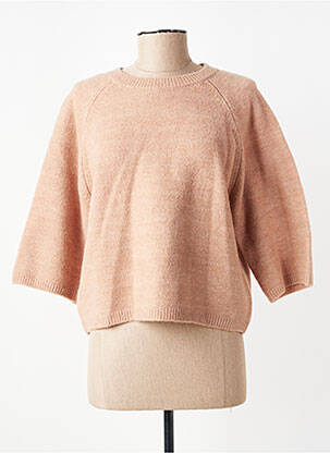Pull stretch manches 3/4 marron C'EST BEAU LA VIE femme
