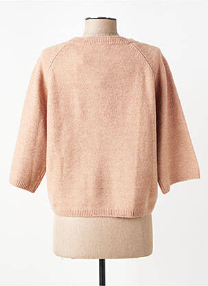Pull stretch manches 3/4 marron C'EST BEAU LA VIE femme