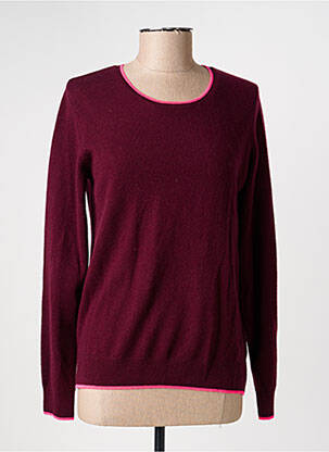 Pull coupe cintrée manches longues violet JULIE GUERLANDE femme
