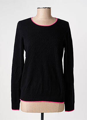 Pull coupe cintrée manches longues noir JULIE GUERLANDE femme