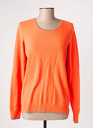 Pull coupe cintrée manches longues orange JULIE GUERLANDE femme