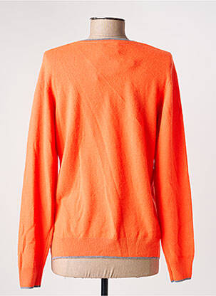 Pull coupe cintrée manches longues orange JULIE GUERLANDE femme