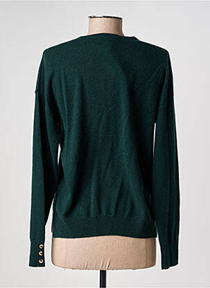 Pull coupe cintrée manches longues vert JULIE GUERLANDE femme