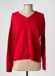Pull col v manches longues rouge JULIE GUERLANDE homme