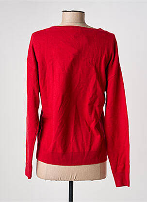 Pull coupe cintrée manches longues rouge JULIE GUERLANDE femme