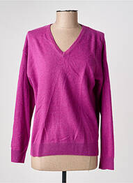 Pull coupe cintrée manches longues violet JULIE GUERLANDE femme