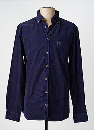 Chemise manches longues poches bleu CAMBRIDGE homme