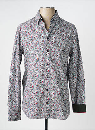 Chemise manches longues coupe cintrée bleu CAMBRIDGE homme