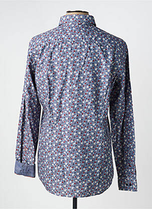 Chemise manches longues imprimé fantaisie bleu CAMBRIDGE homme