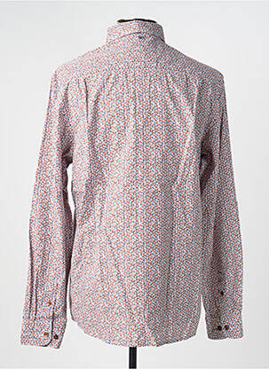 Chemise manches longues imprimé fantaisie rouge CAMBRIDGE homme