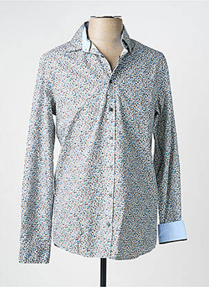 Chemise manches longues imprimé fleurs bleu CAMBRIDGE homme