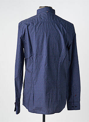 Chemise manches longues imprimé fantaisie bleu CAMBRIDGE homme