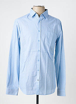 Chemise manches longues imprimé fantaisie bleu CAMBRIDGE homme