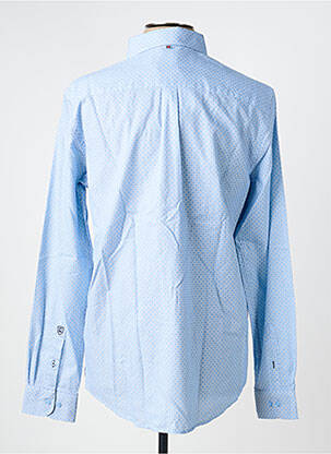 Chemise manches longues imprimé fantaisie bleu CAMBRIDGE homme