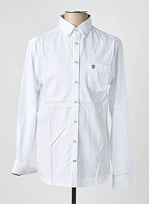 Chemise manches longues coupe droite blanc CAMBRIDGE homme