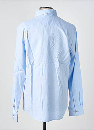 Chemise manches longues imprimé fantaisie bleu CAMBRIDGE homme