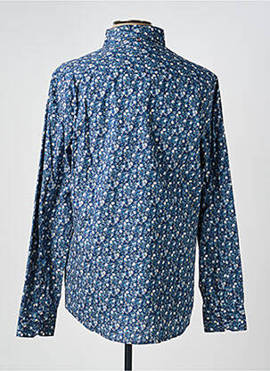 Chemise manches longues coupe droite bleu CAMBRIDGE homme