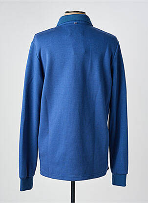 Polo manches longues manches longues bleu CAMBRIDGE homme