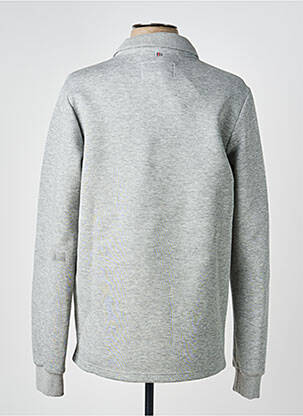 Polo manches longues manches longues gris CAMBRIDGE homme