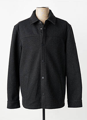 Manteau court col chemisier sans capuche gris CAMBRIDGE homme