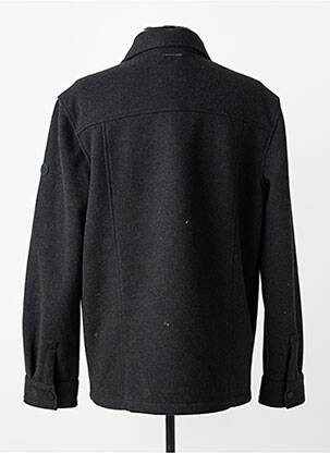 Manteau court col chemisier sans capuche gris CAMBRIDGE homme