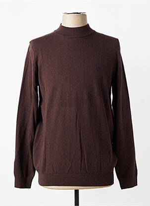 Pull manches longues manches longues marron CAMBRIDGE homme