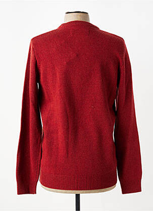 Pull col rond manches longues orange CAMBRIDGE homme