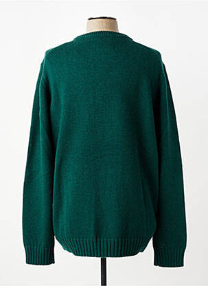 Pull col rond manches longues vert CAMBRIDGE homme