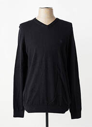 Pull col v manches longues noir CAMBRIDGE homme