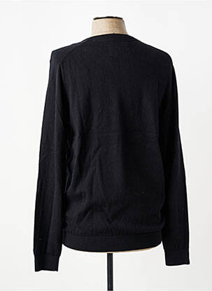 Pull col v manches longues noir CAMBRIDGE homme