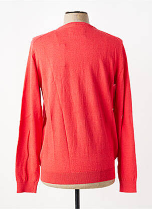Pull col v manches longues orange CAMBRIDGE homme