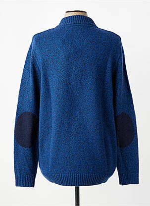 Pull col rond manches longues bleu CAMBRIDGE homme