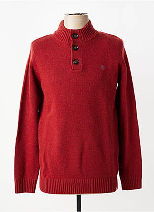 Pull maille tricot manches longues orange CAMBRIDGE homme