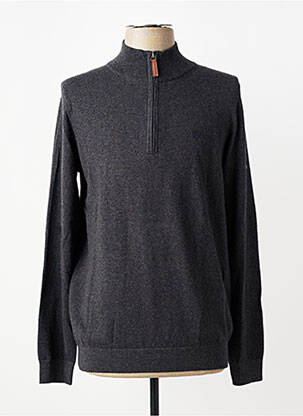 Pull manches longues manches longues gris CAMBRIDGE homme
