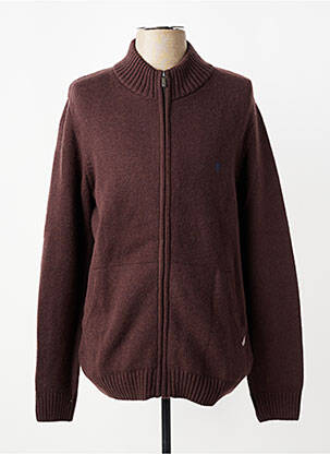 Gilet manches longues manches longues marron CAMBRIDGE homme