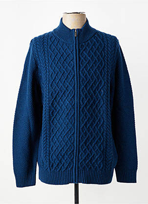 Gilet manches longues manches longues bleu CAMBRIDGE homme