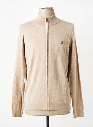 Gilet manches longues manches longues beige CAMBRIDGE homme